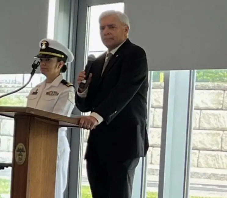 Steve-Rogers-AUSN-addressing-Cadets-and-parents-US-Naval-Sea-Cadet-Corps